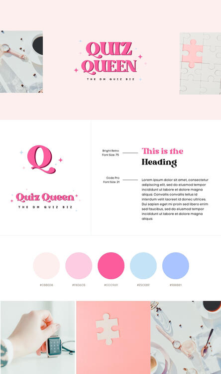 Quiz Queen branding