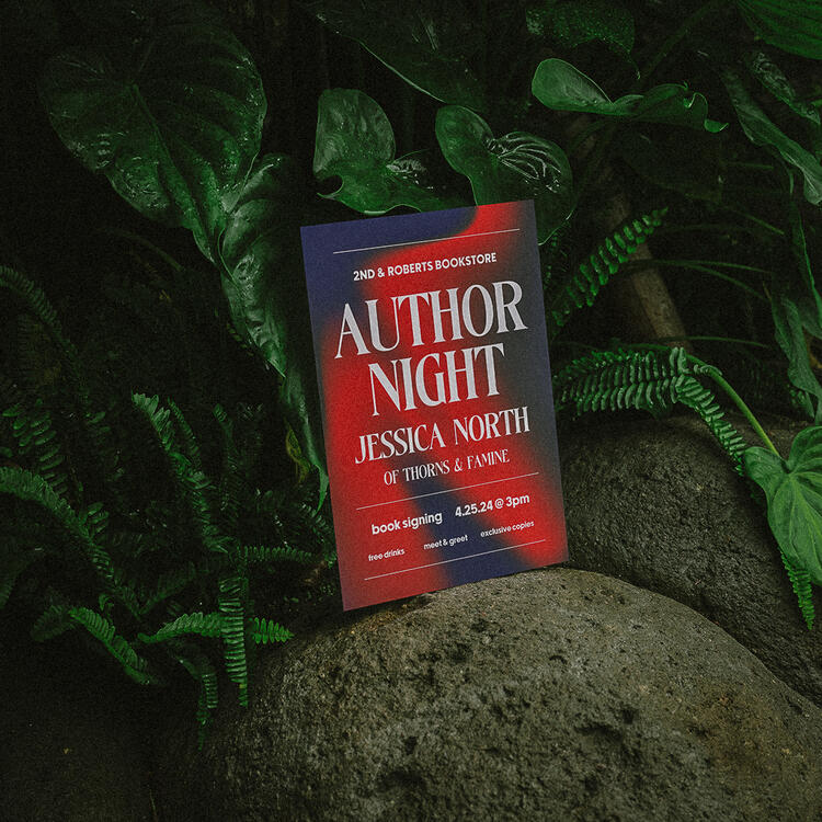 author night flyer design